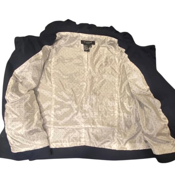 Sandro Sportswear Navy Blue Utility Jacket Drawstring Waist Size M - Picture 3 of 7